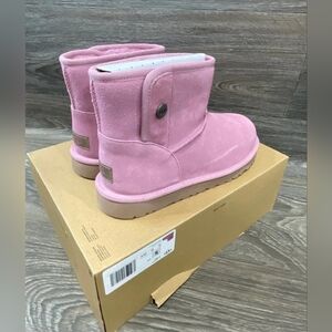 NEW Ugg Jona Classic Mini Boot Shearling Fleece Pink Women 5